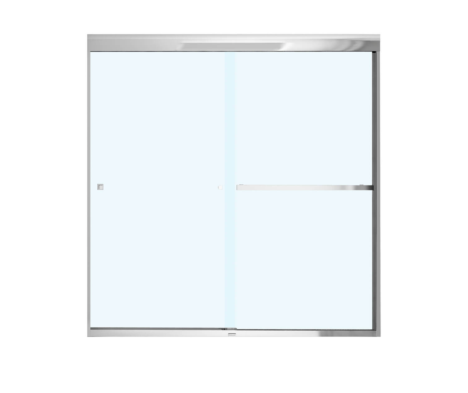 Aura SC 55-59 in. x 57 in. 8 mm Bypass Tub Door for Alcove Installation with Clear glass in Chrome - Plumbing Market