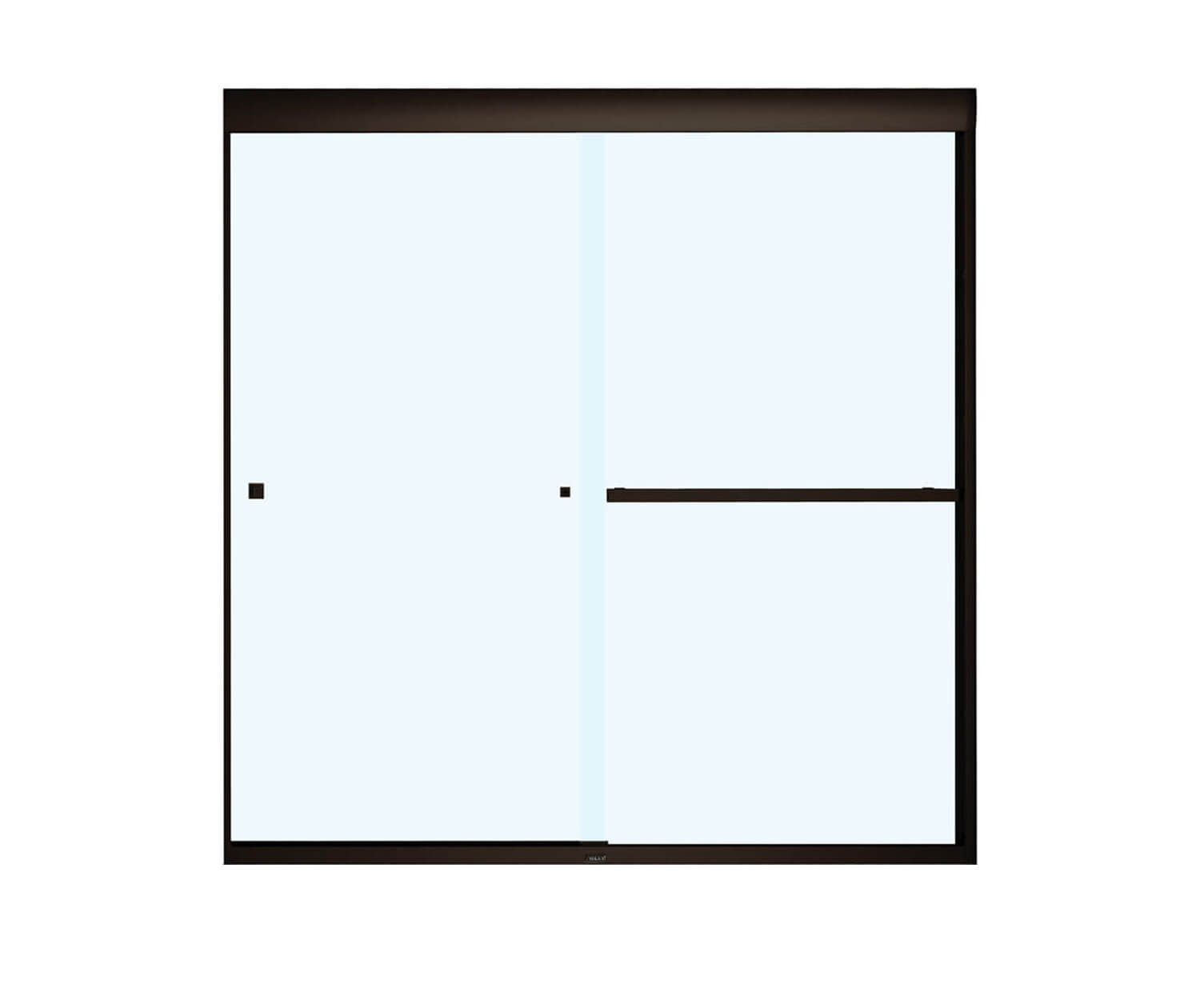 Aura SC 55-59 in. x 57 in. 8 mm Bypass Tub Door for Alcove Installation with Clear glass in Dark Bronze - Plumbing Market
