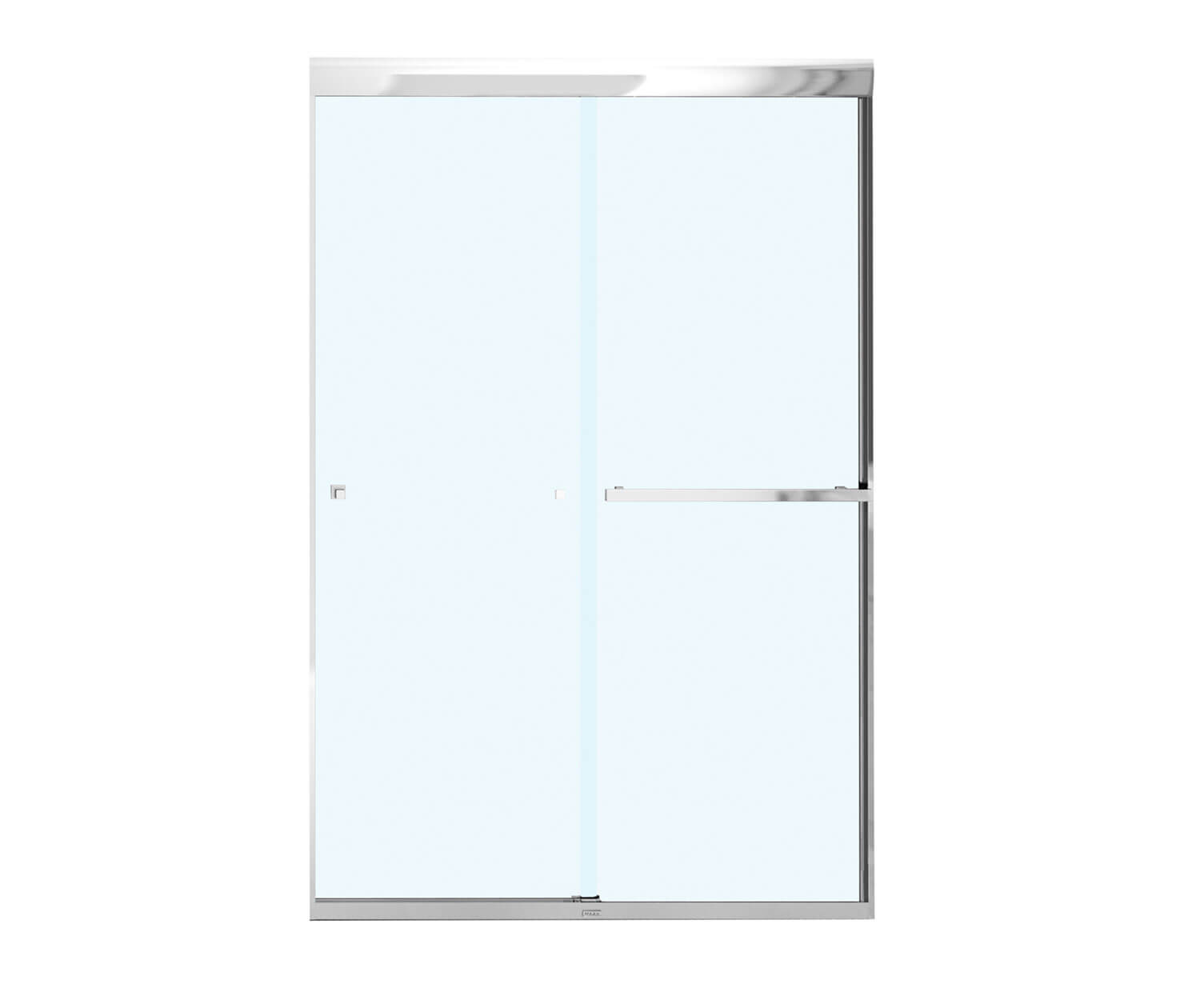 Aura 43-47 x 71 in. 8 mm Bypass Shower Door for Alcove Installation with Clear glass in Chrome - Plumbing Market