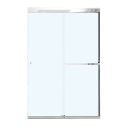 Aura 43-47 x 71 in. 8 mm Bypass Shower Door for Alcove Installation with Clear glass in Chrome - Plumbing Market