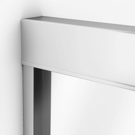 Aura 55-59 x 71 in. 8 mm Bypass Shower Door for Alcove Installation with Clear glass in Chrome - Plumbing Market