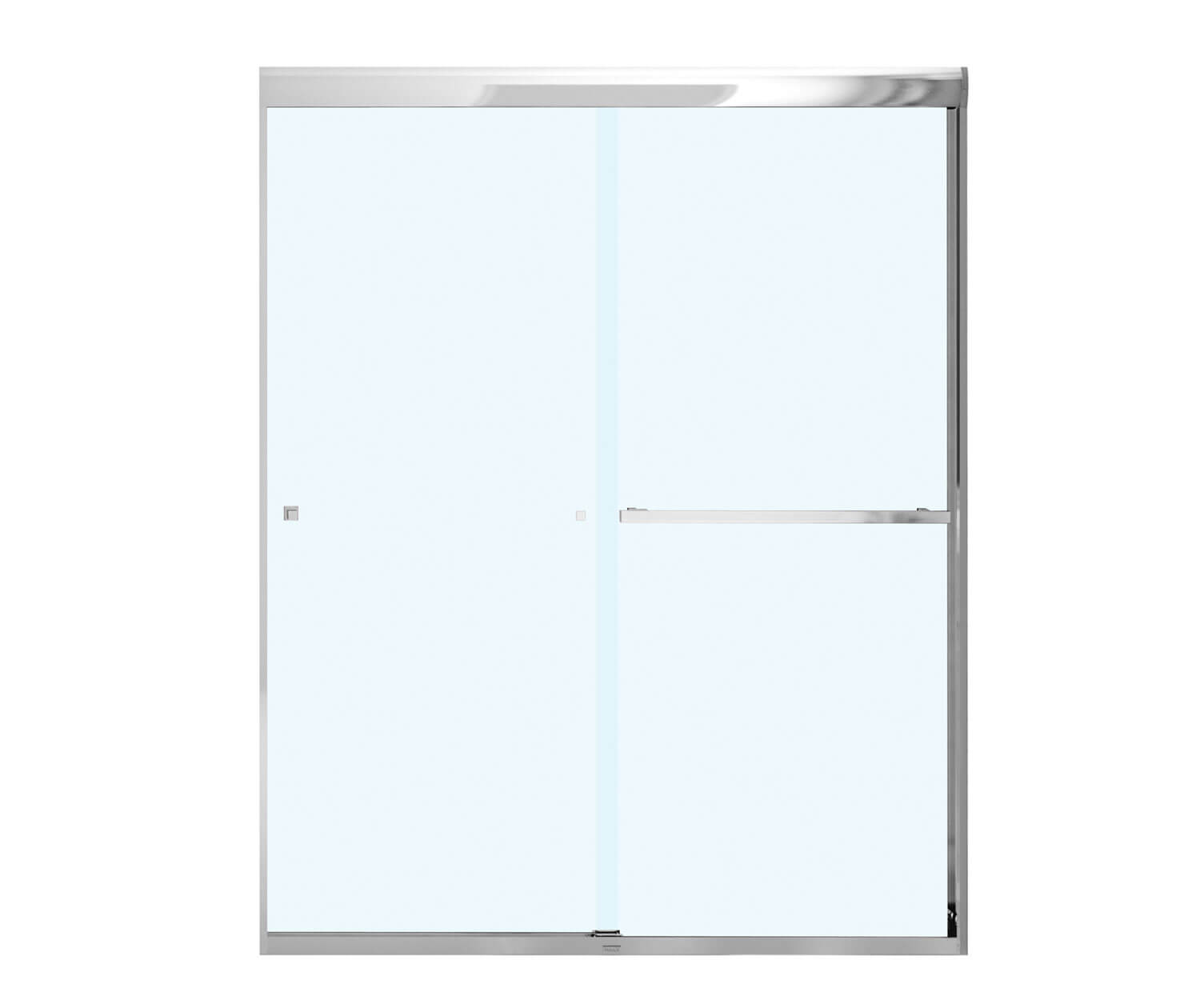 Aura SC 55-59 in. x 71 in. 8 mm Bypass Shower Door for Alcove Installation with Clear glass in Chrome - Plumbing Market