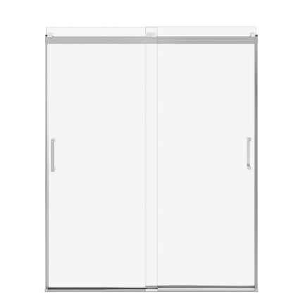 Revelation Square 56-59 x 70 ½-73 in. 6 mm Bypass Shower Door for Alcove Installation with Clear glass in Chrome - Plumbing Market