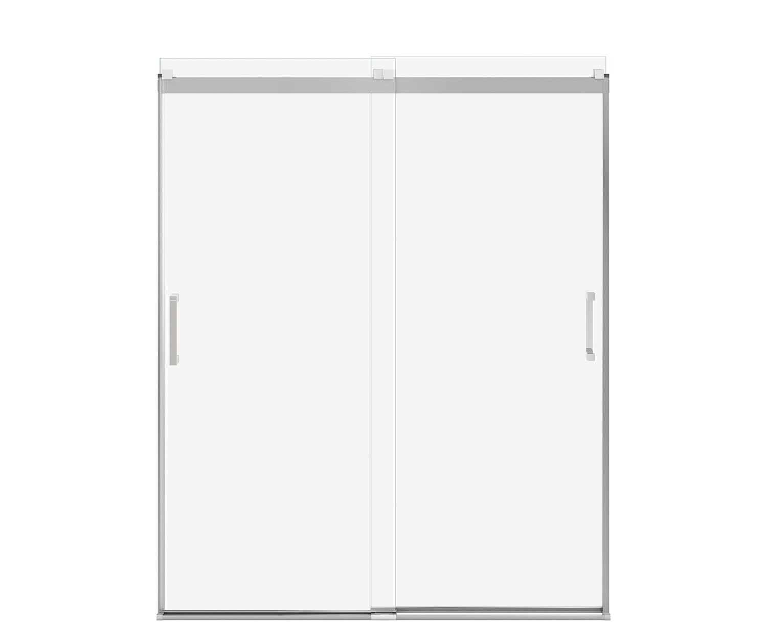 Revelation Square 56-59 x 70 ½-73 in. 6 mm Bypass Shower Door for Alcove Installation with Clear glass in Chrome - Plumbing Market