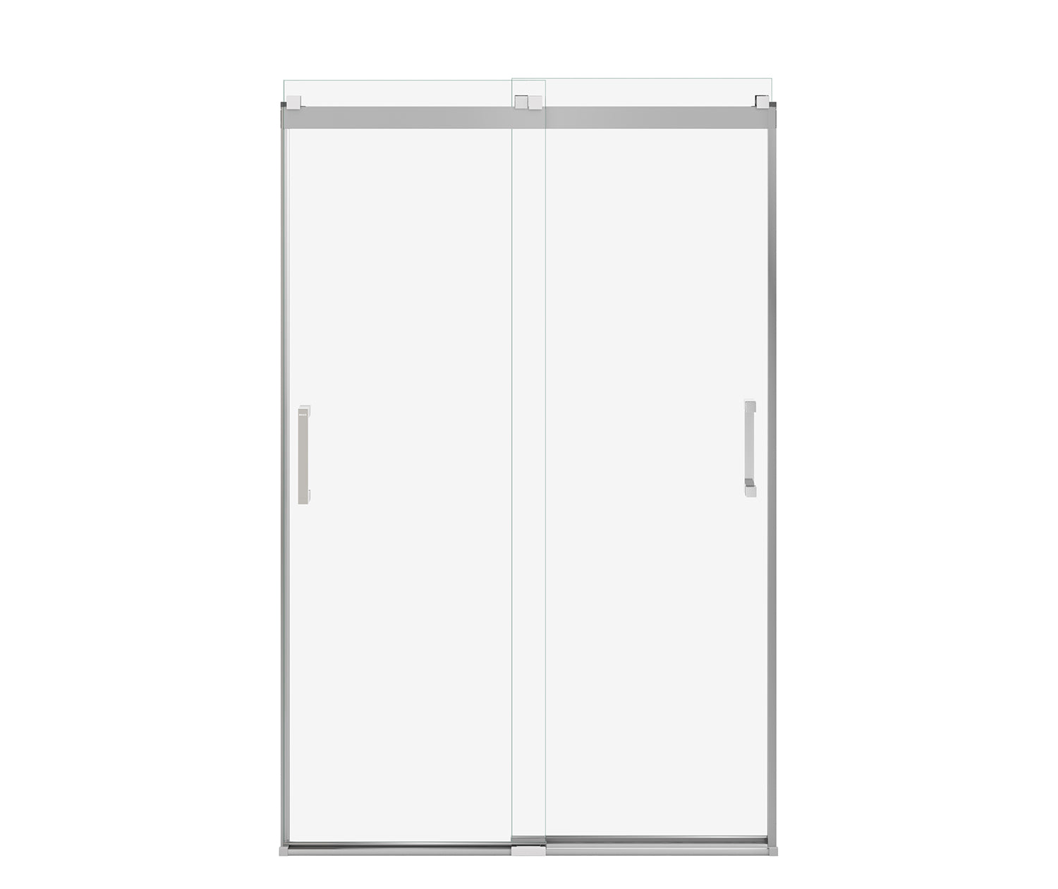 Revelation Square 44-47 x 70 ½-73 in. 8mm Bypass Shower Door for Alcove Installation with Clear glass in Chrome - Plumbing Market