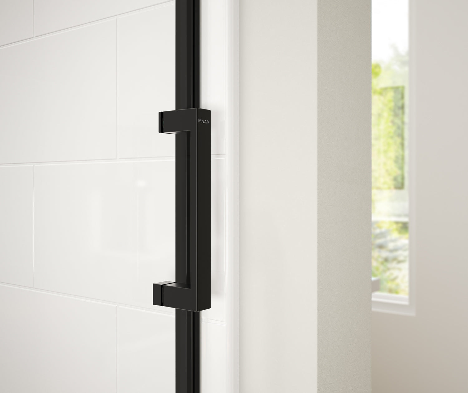 Revelation Square 56-59 x 70 ½-73 in. 8mm Bypass Shower Door for Alcove Installation with Clear glass in Matte Black - Plumbing Market