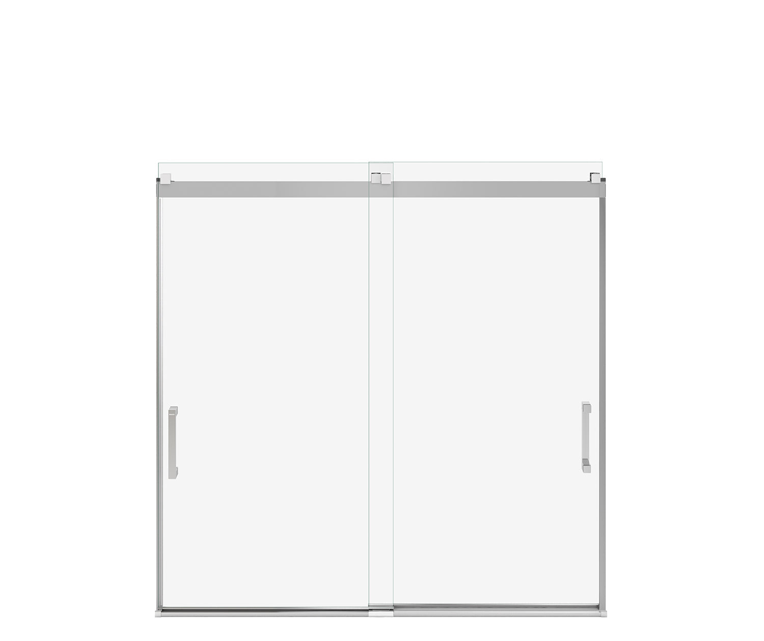 Revelation Square 56-59 x 56 ¾-59 ¼ in. 8mm Bypass Tub Door for Alcove Installation with Clear glass in Chrome - Plumbing Market
