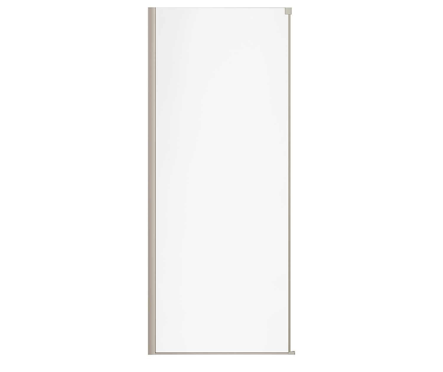 Nebula Return Panel for 36 in. Base with Clear glass in Brushed Nickel - Plumbing Market