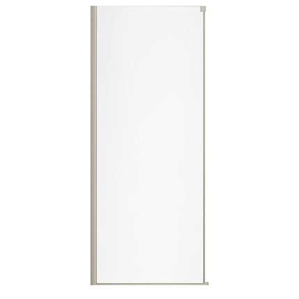 Nebula Return Panel for 36 in. Base with Clear glass in Brushed Nickel - Plumbing Market