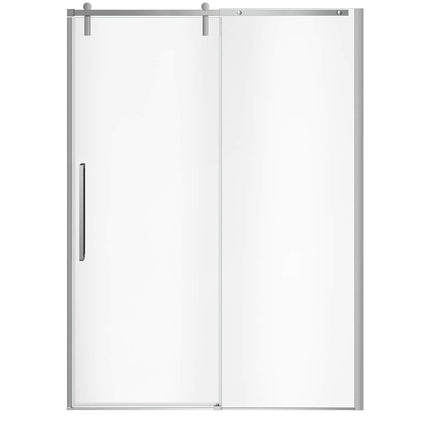 Nebula 56 ½-58 ½ x 78 ¾ in. 8mm Sliding Shower Door for Alcove Installation with Clear glass in Chrome - Plumbing Market