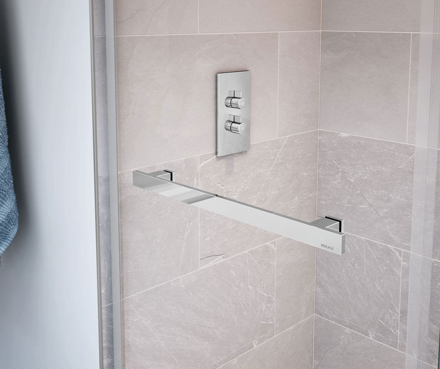 Duel 56-59 x 55 ½-59 in. 8 mm Bypass Tub Door for Alcove Installation with Clear glass in Chrome - Plumbing Market