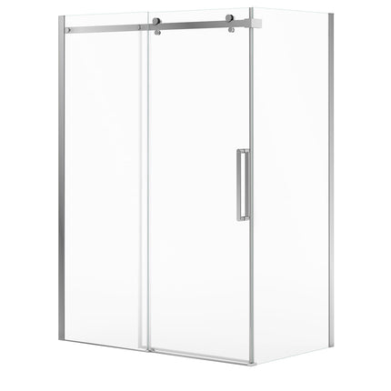 Halo Pro GS Return Panel for 36 in. Base with GlassShield® glass in Chrome - Plumbing Market