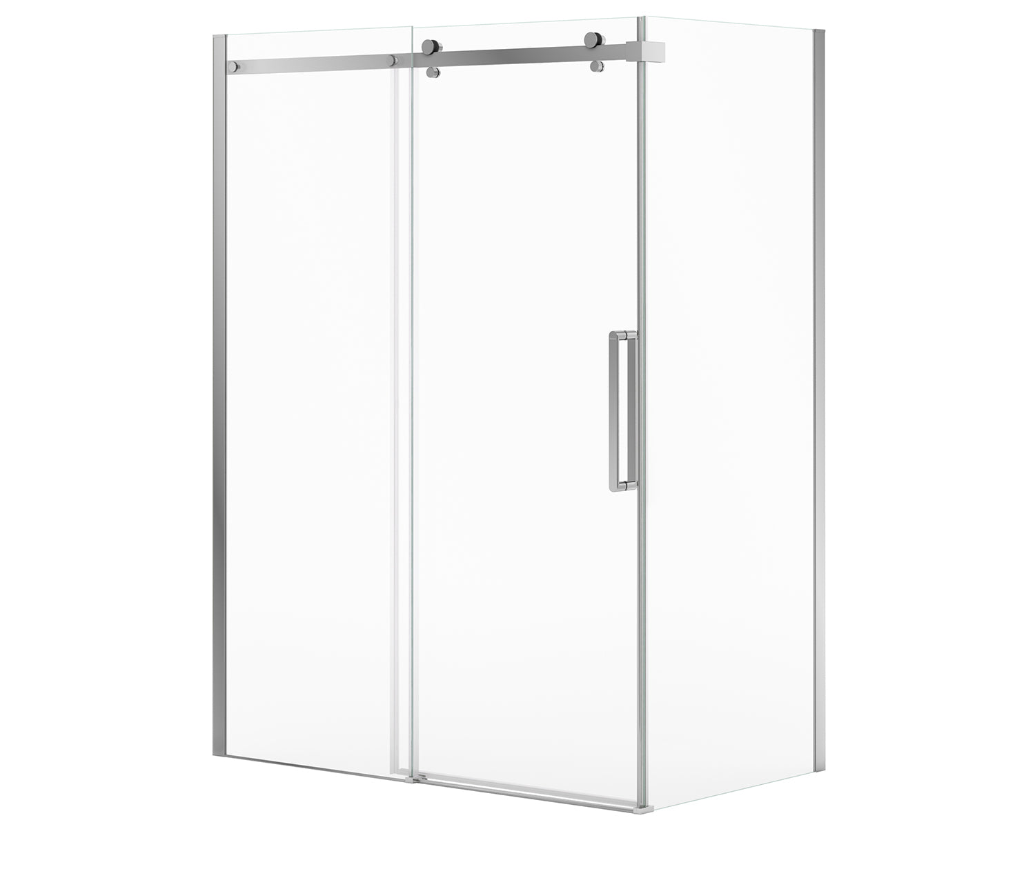 Halo Pro GS Return Panel for 36 in. Base with GlassShield® glass in Chrome - Plumbing Market