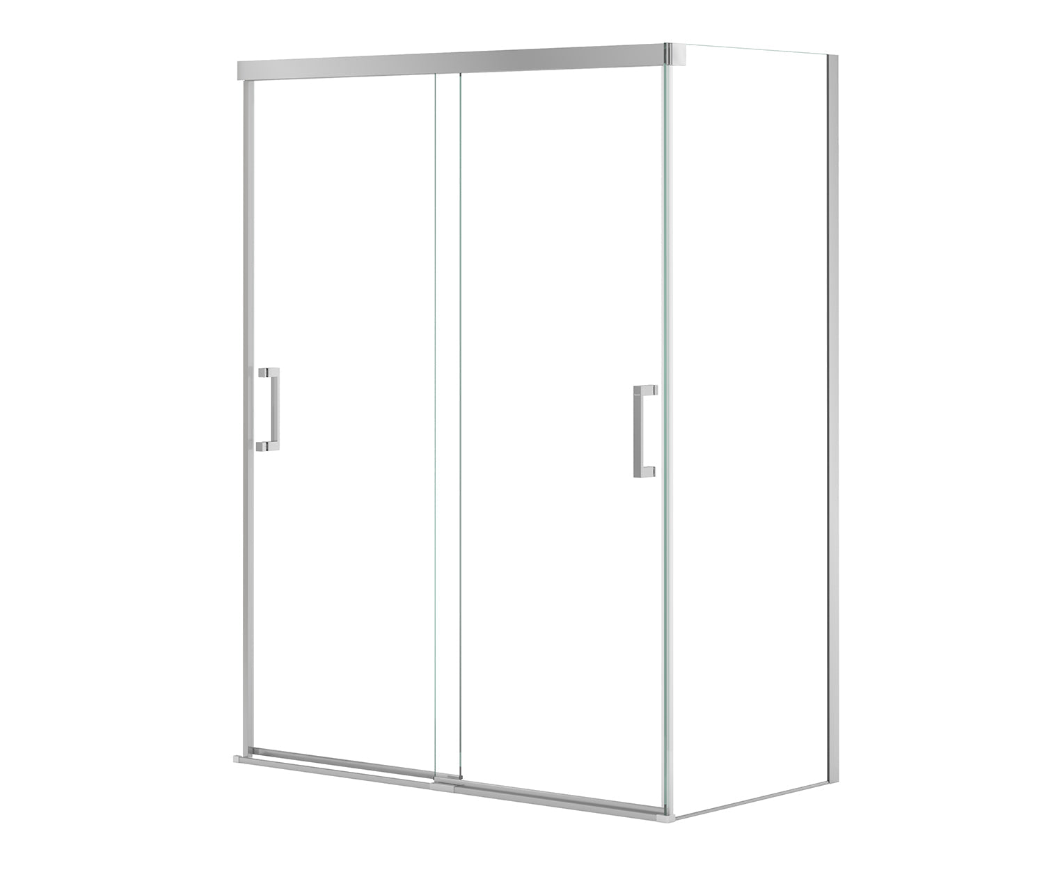 Incognito 76 Return Panel for 32 in. Base with Clear glass in Chrome - Plumbing Market