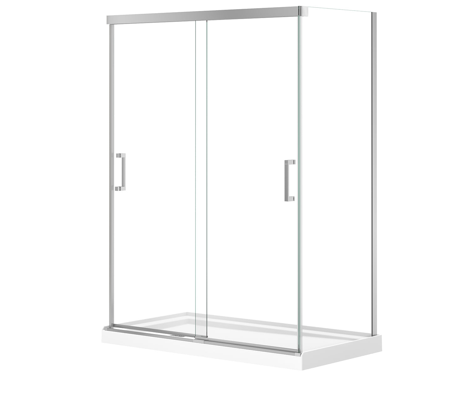 Incognito 76 Return Panel for 32 in. Base with Clear glass in Chrome - Plumbing Market