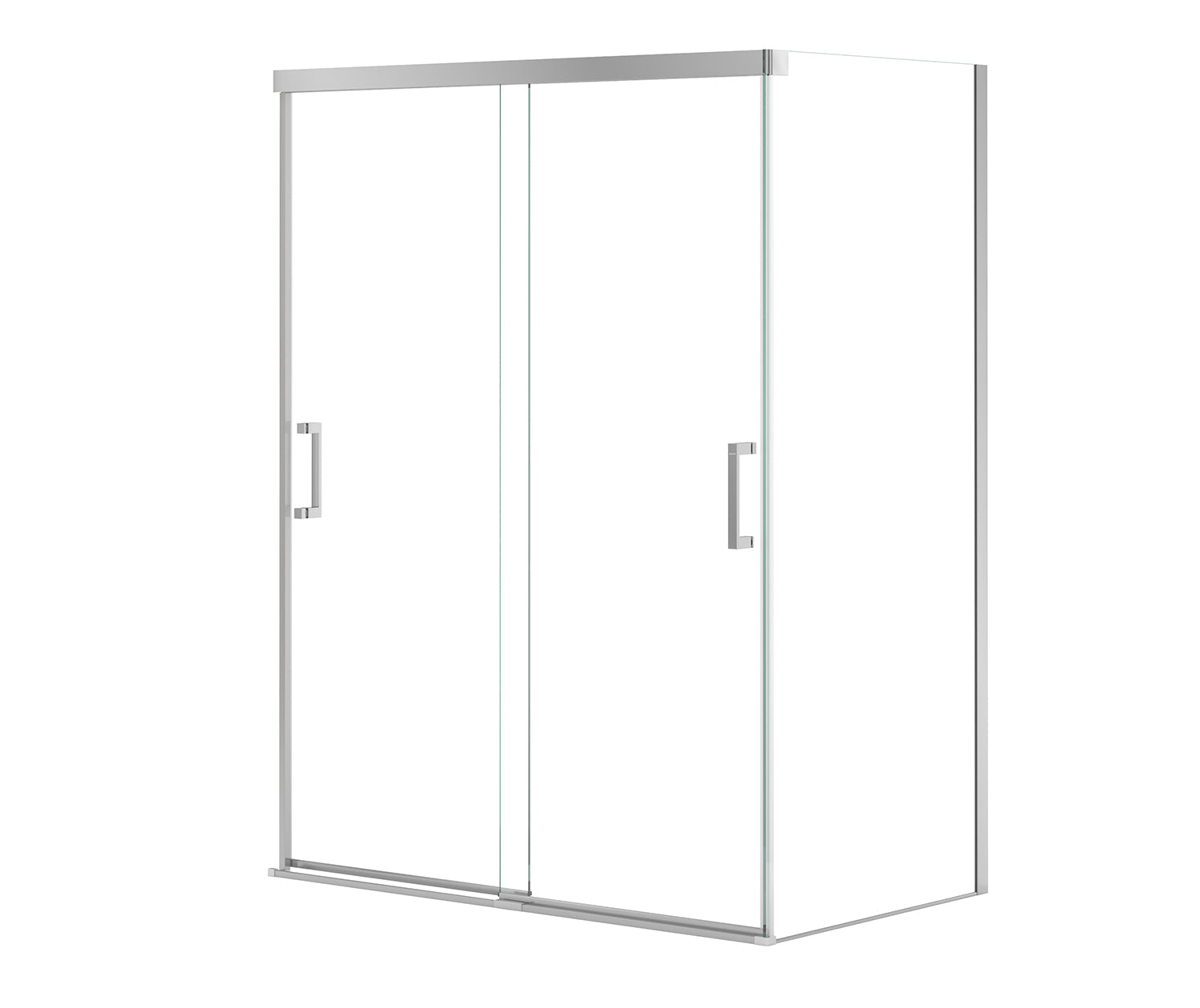 Incognito 76 Return Panel for 36 in. Base with Clear glass in Chrome - Plumbing Market