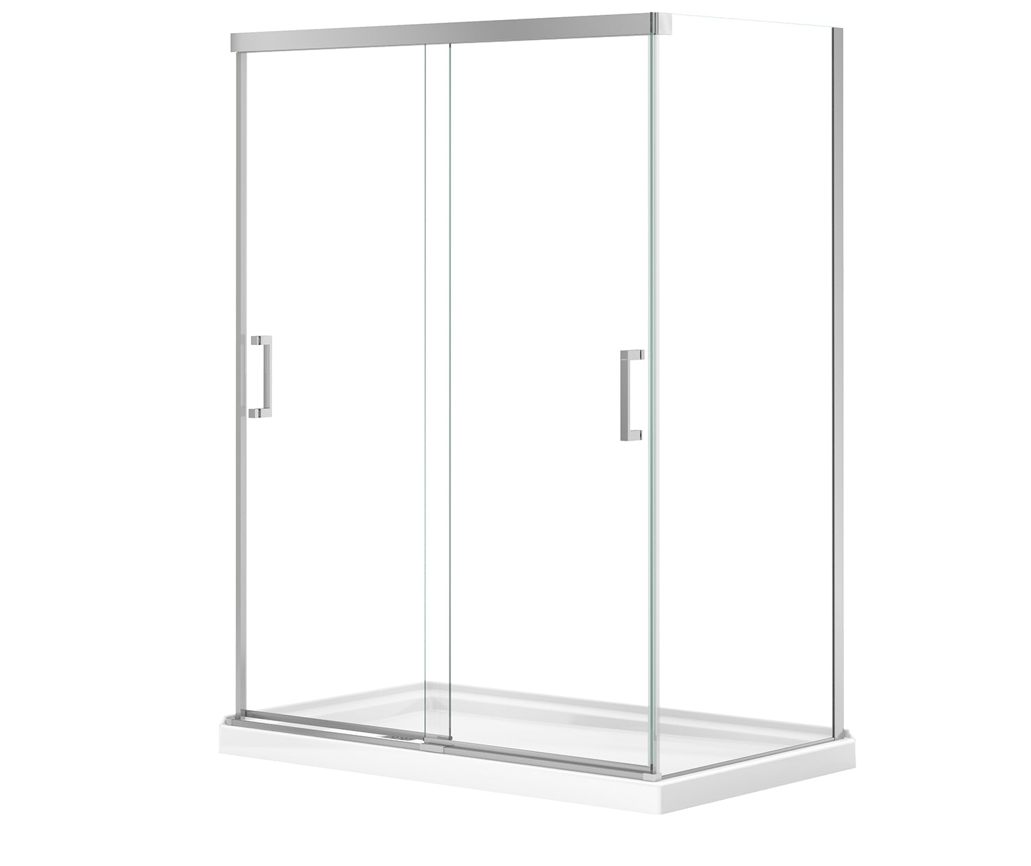 Incognito 76 Return Panel for 36 in. Base with Clear glass in Chrome - Plumbing Market