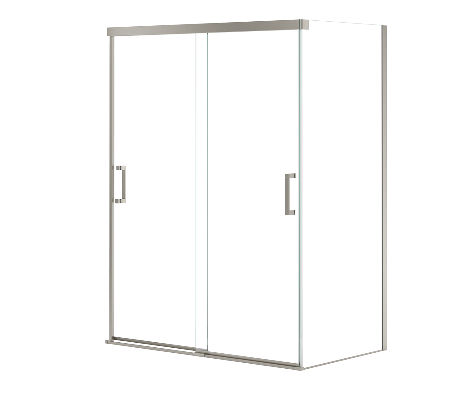 Incognito 76 Return Panel for 36 in. Base with Clear glass in Brushed Nickel - Plumbing Market