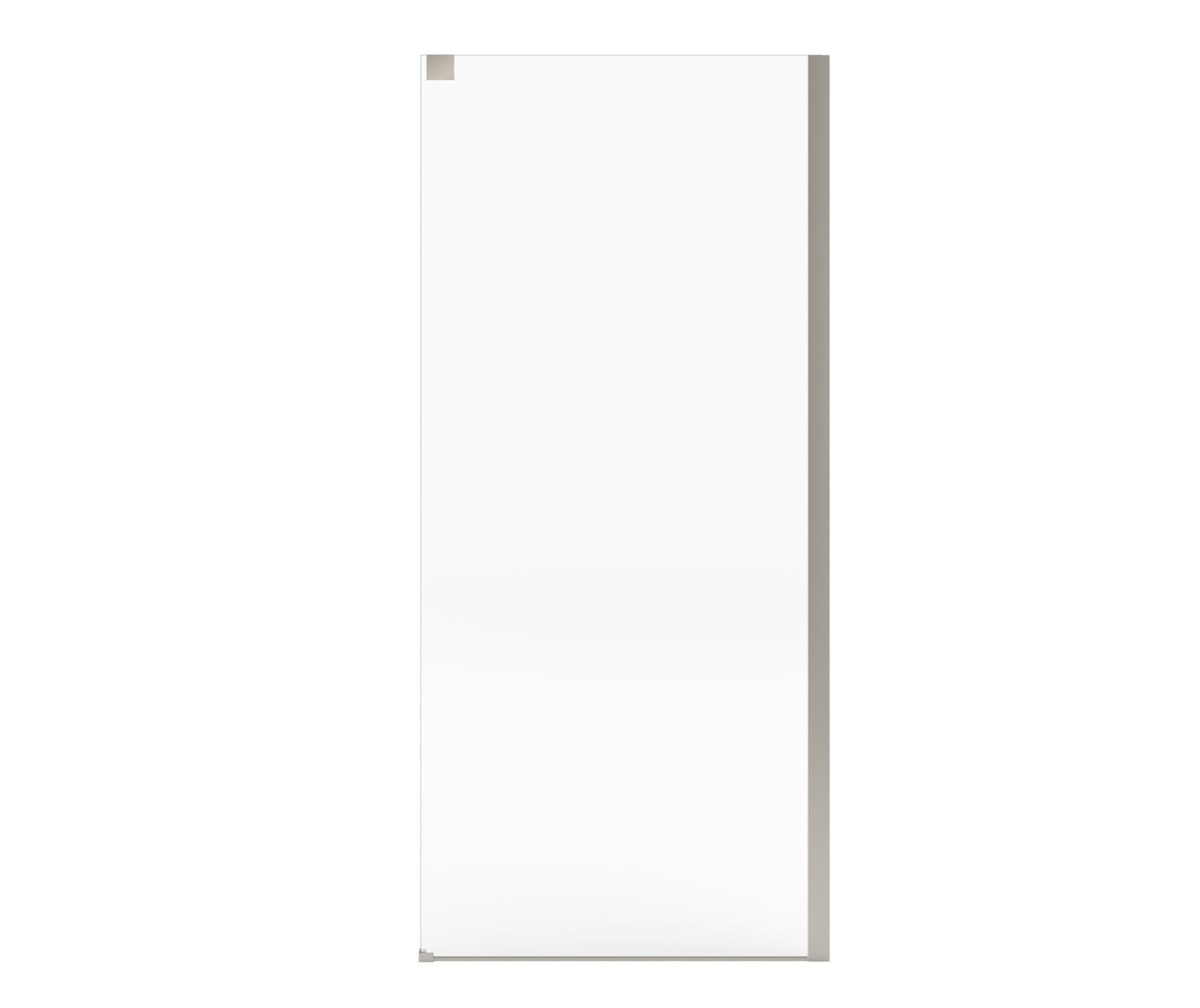Incognito 76 Return Panel for 36 in. Base with Clear glass in Brushed Nickel - Plumbing Market