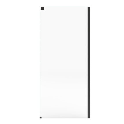 Incognito 76 Return Panel for 36 in. Base with Clear glass in Matte Black - Plumbing Market