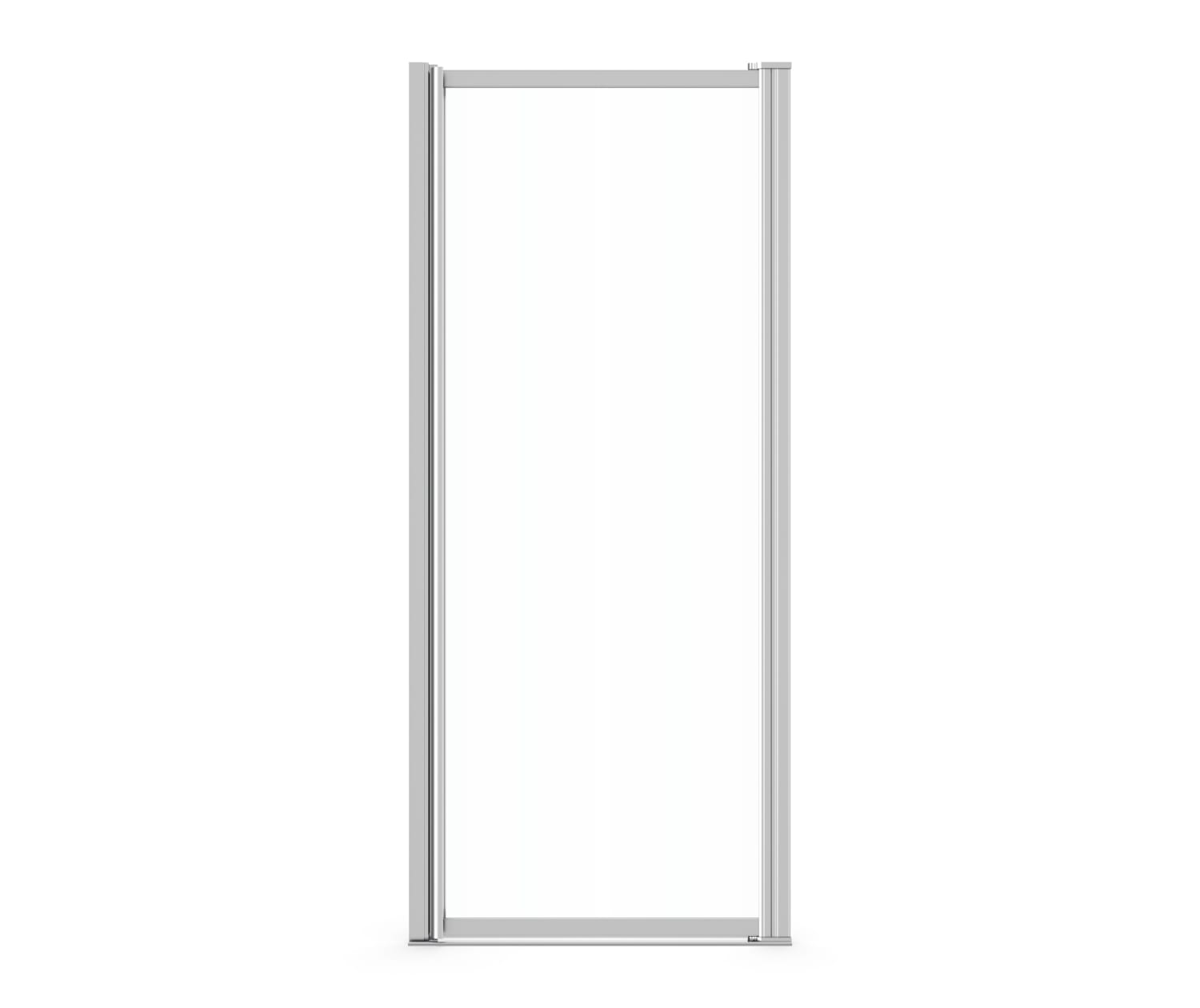 Pivolok 21-22 ¾ x 64 ½ in. Pivot Shower Door for Alcove Installation with Clear glass in Chrome - Plumbing Market