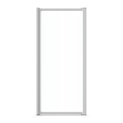 Pivolok 29-30 ¾ x 64 ½ in. Pivot Shower Door for Alcove Installation with Clear glass in Chrome - Plumbing Market