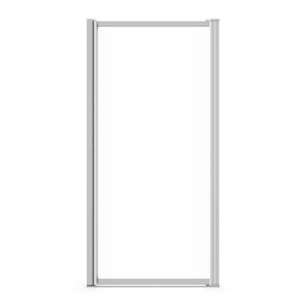 Pivolok 31-32 ¾ x 64 ½ in. Pivot Shower Door for Alcove Installation with Clear glass in Chrome - Plumbing Market