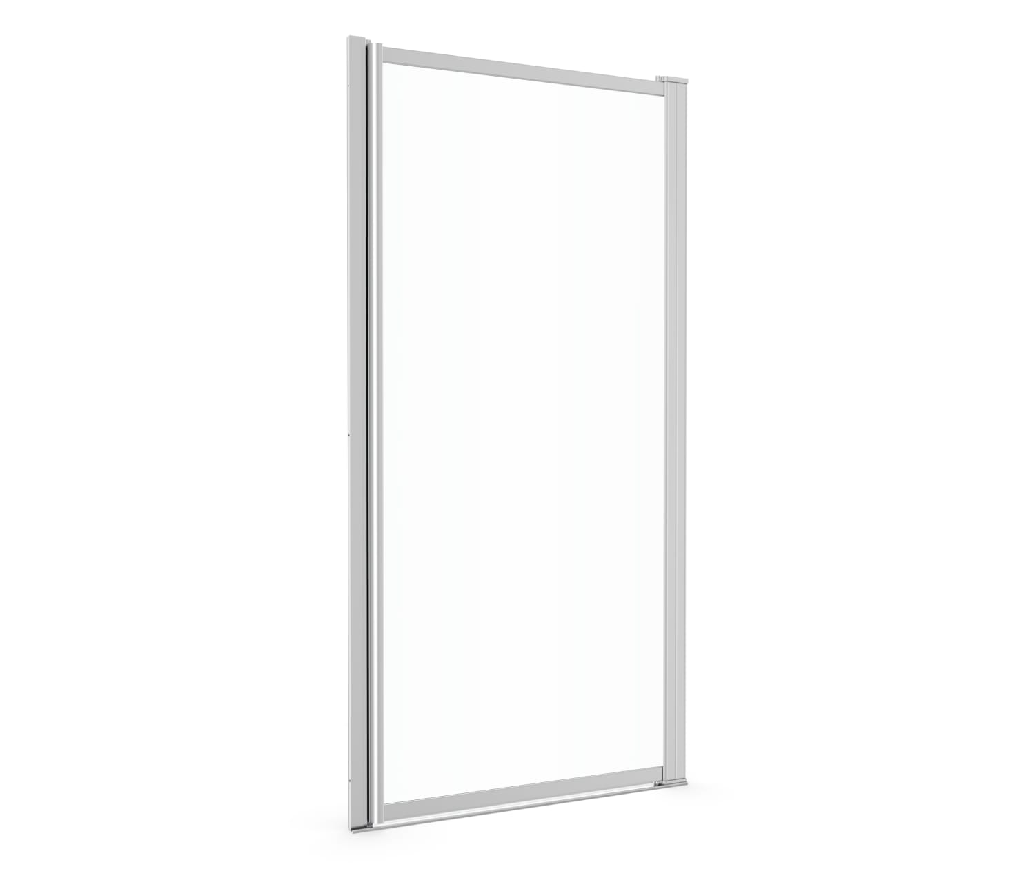 Pivolok 31-32 ¾ x 64 ½ in. Pivot Shower Door for Alcove Installation with Clear glass in Chrome - Plumbing Market