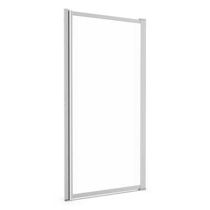 Pivolok 31-32 ¾ x 64 ½ in. Pivot Shower Door for Alcove Installation with Clear glass in Chrome - Plumbing Market
