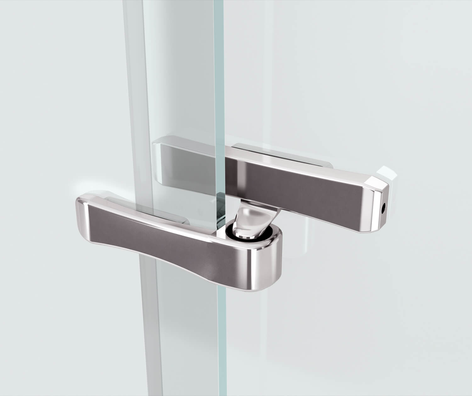 Reveal 71 44-47 x 71 ½ in. 8mm Pivot Shower Door for Alcove Installation with Clear glass in Chrome - Plumbing Market