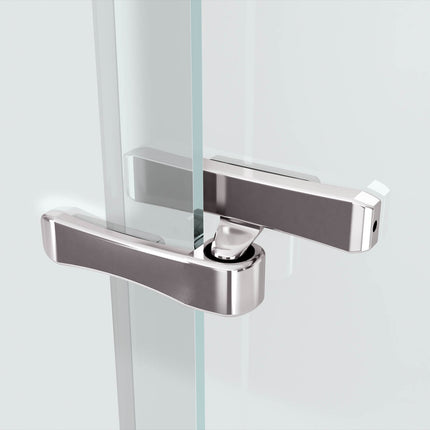Reveal 71 44-47 x 71 ½ in. 8mm Pivot Shower Door for Alcove Installation with Clear glass in Chrome - Plumbing Market