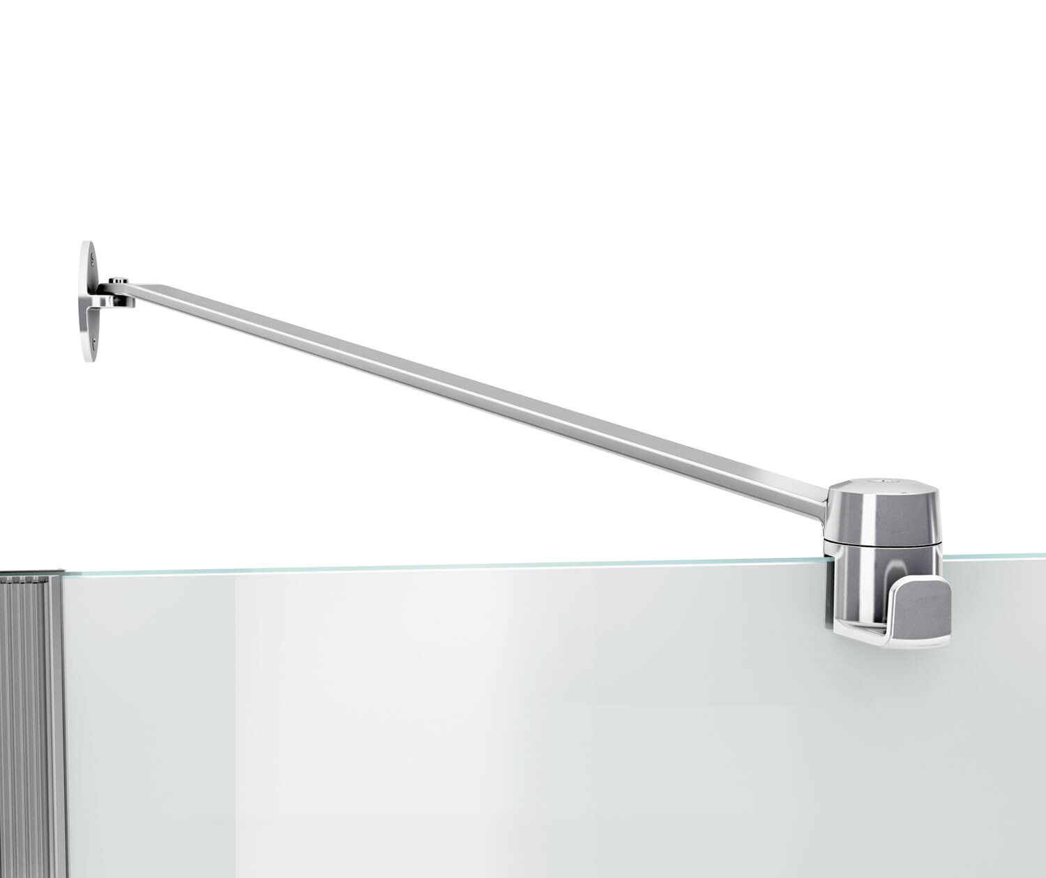 Reveal 71 56-59 x 71 ½ in. 8mm Pivot Shower Door for Alcove Installation with Clear glass in Chrome - Plumbing Market