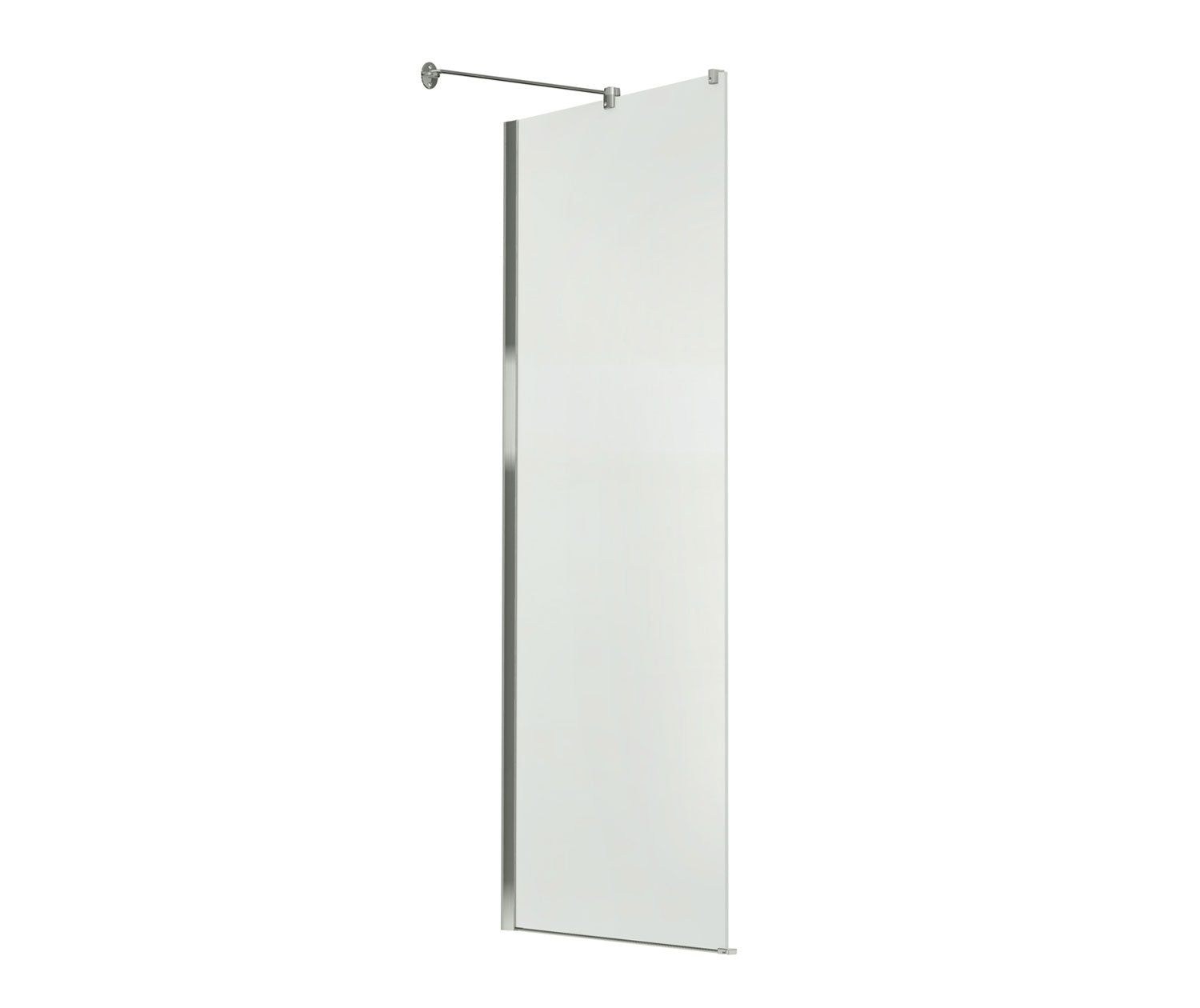 Reveal 71 Return Panel for 32 in. Base with Clear glass in Chrome - Plumbing Market