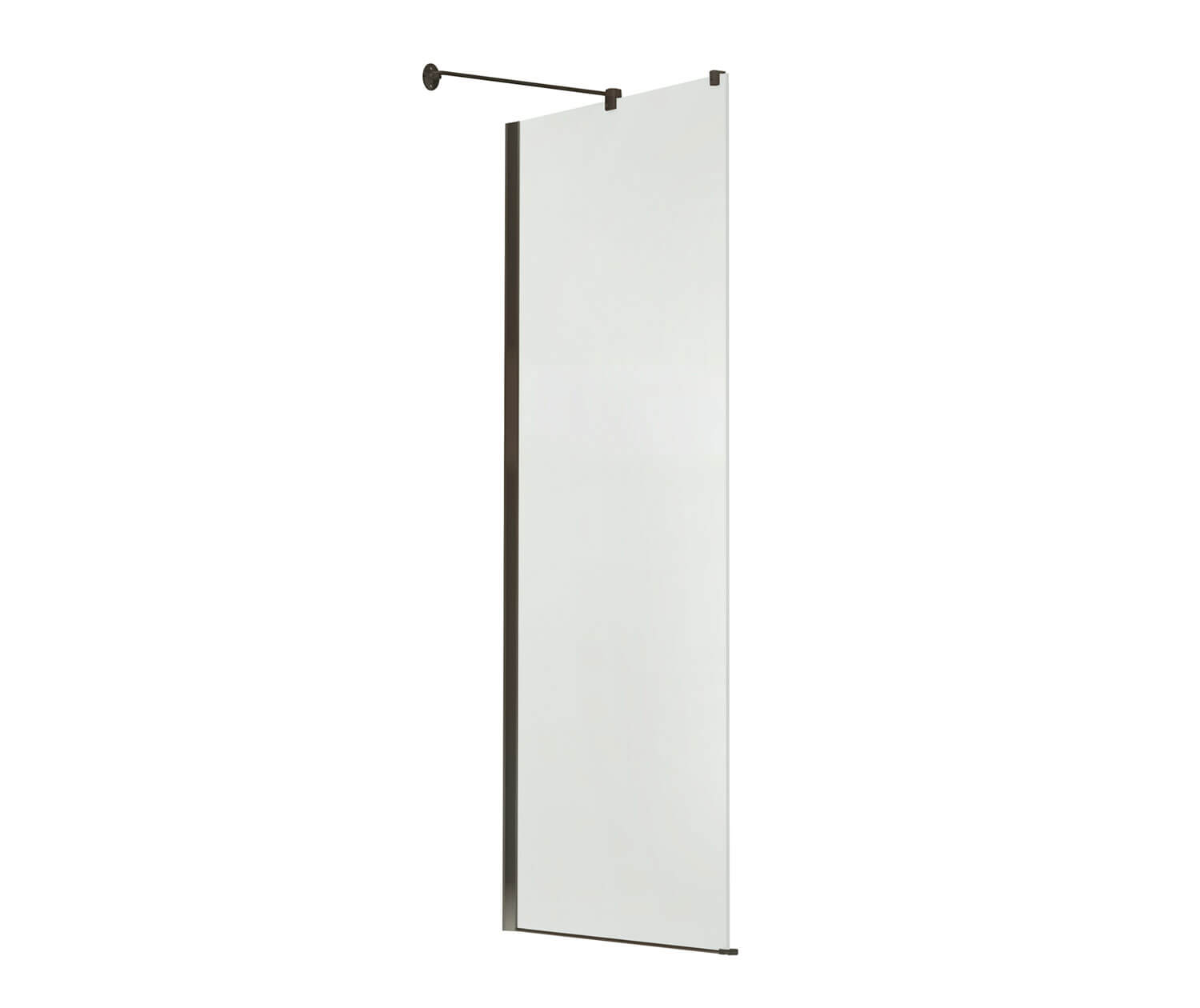 Reveal 71 Return Panel for 32 in. Base with Clear glass in Dark Bronze - Plumbing Market