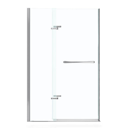 Reveal 71 41 ½-44 ½ x 71 ½ in. 8mm Pivot Shower Door for Alcove Installation with Clear glass in Chrome - Plumbing Market