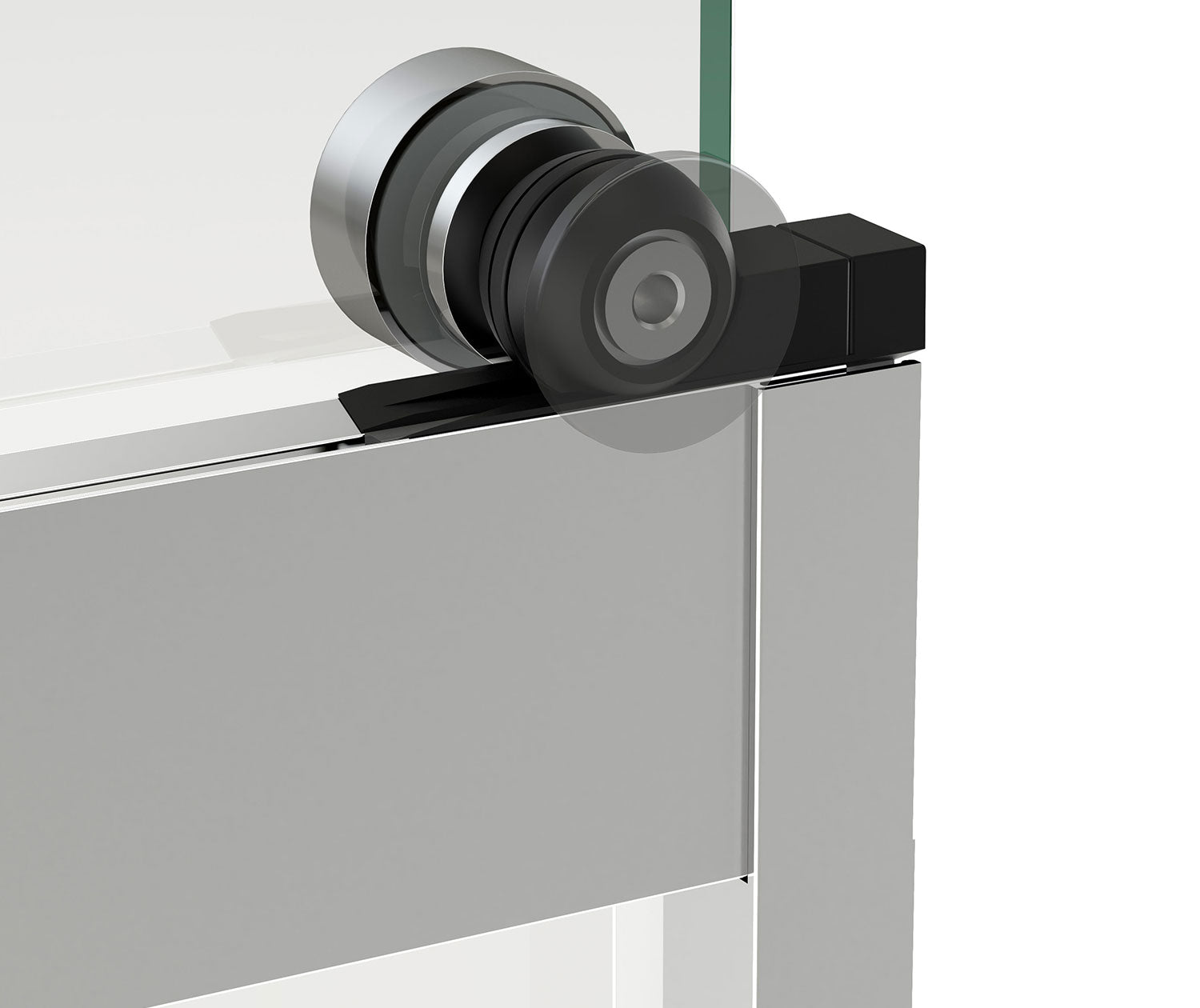 Revelation Round 44-47 x 70 ½-73 in. 8mm Bypass Shower Door for Alcove Installation with Clear glass in Chrome - Plumbing Market