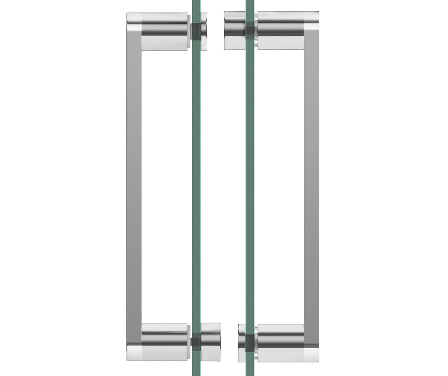 Revelation Round 44-47 x 70 ½-73 in. 8mm Bypass Shower Door for Alcove Installation with Clear glass in Brushed Nickel - Plumbing Market