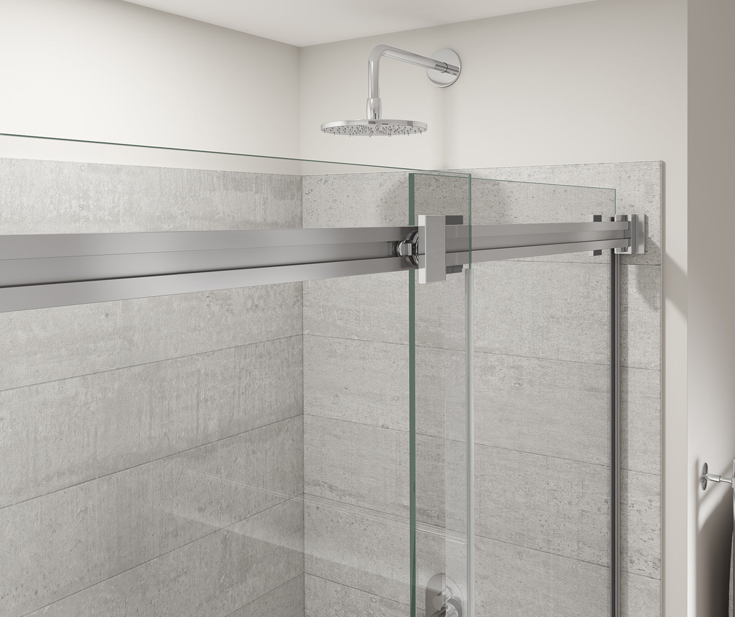 Duel Alto 44-47 X 78 in. 8mm Bypass Shower Door for Alcove Installation with GlassShield® glass in Chrome - Plumbing Market
