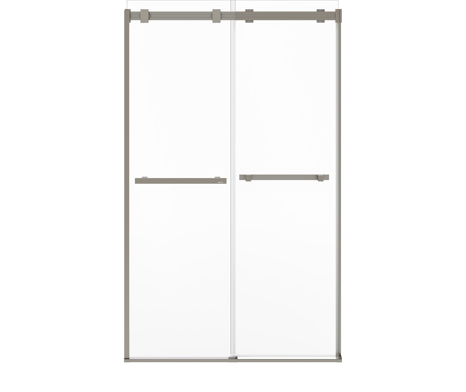 Duel Alto 44-47 X 78 in. 8mm Bypass Shower Door for Alcove Installation with GlassShield® glass in Brushed Nickel - Plumbing Market
