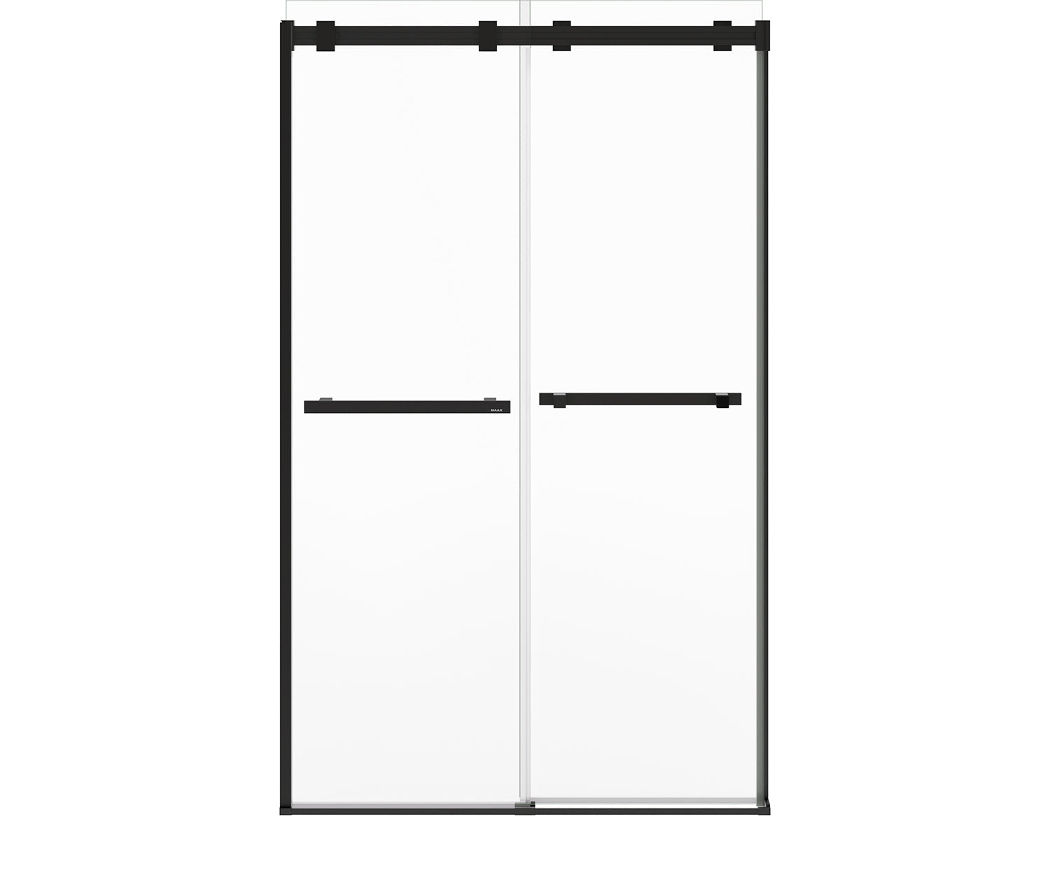 Duel Alto 44-47 X 78 in. 8mm Bypass Shower Door for Alcove Installation with GlassShield® glass in Matte Black - Plumbing Market