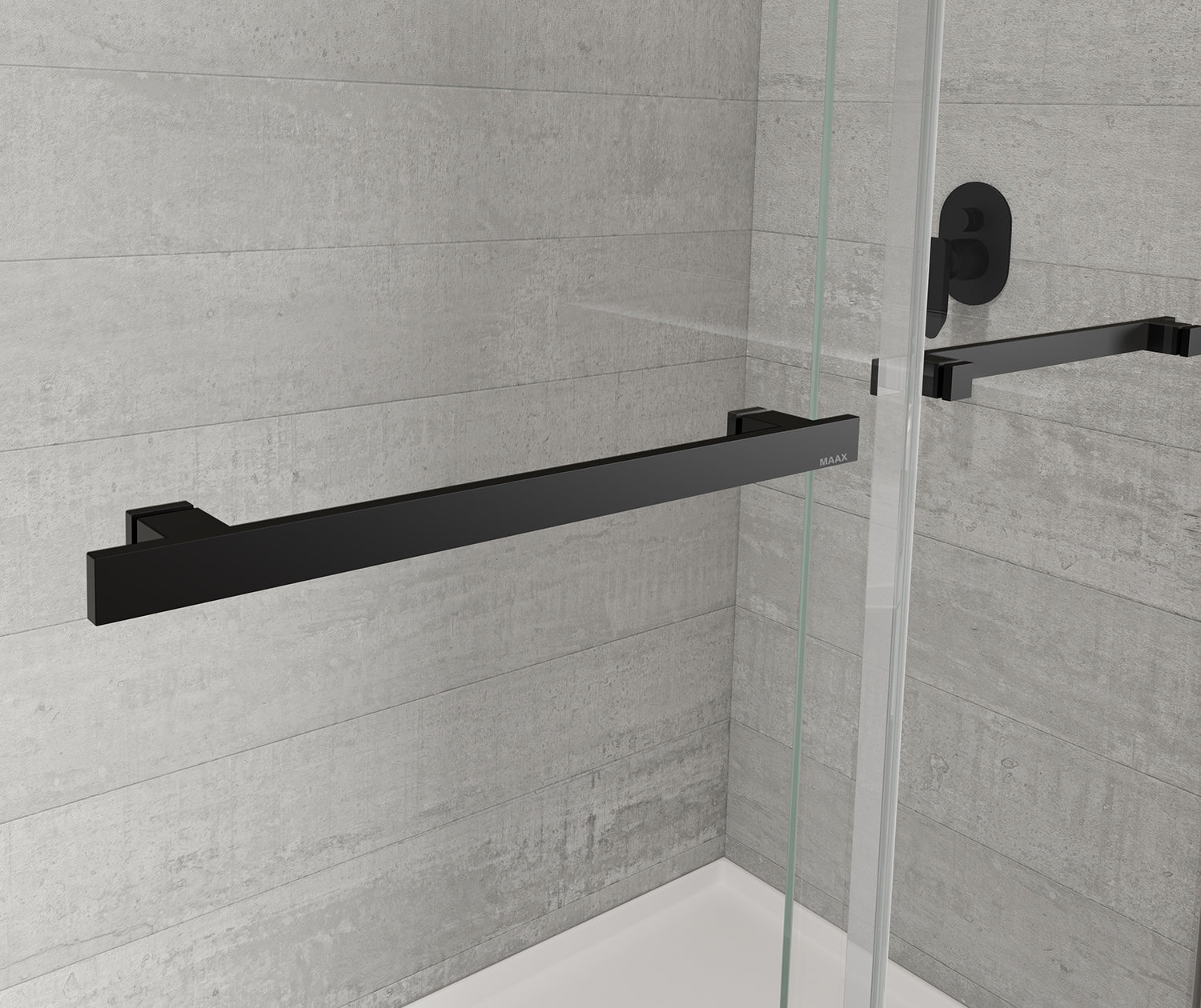 Duel Alto 44-47 X 78 in. 8mm Bypass Shower Door for Alcove Installation with GlassShield® glass in Matte Black - Plumbing Market