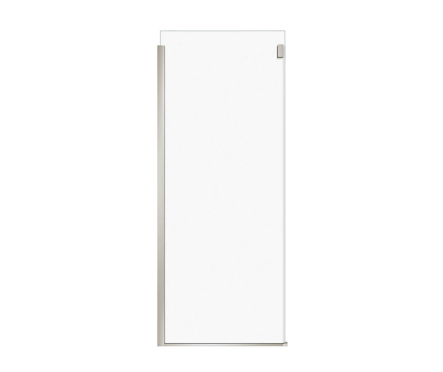 Duel and Inverto Return Panel for 36 in. Base with Clear glass in Brushed Nickel - Plumbing Market