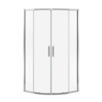 Radia Neo-round 32 x 32 x 71 ½ in. 6 mm Sliding Shower Door for Corner Installation with Clear glass in Chrome - Plumbing Market