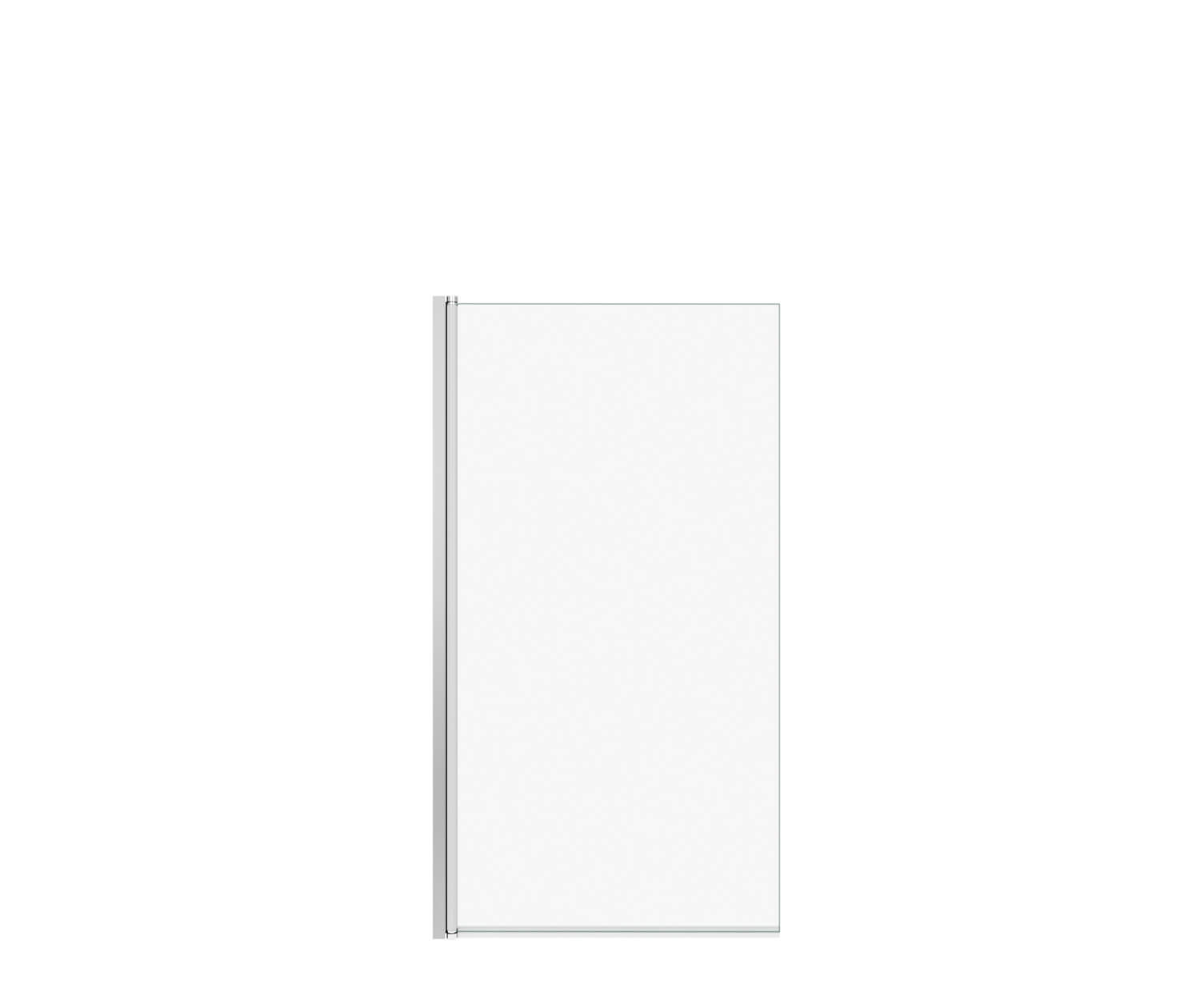 Axial 30 x 55 ½ in. 6 mm Tub Screen for Alcove Installation with Clear glass in Chrome - Plumbing Market