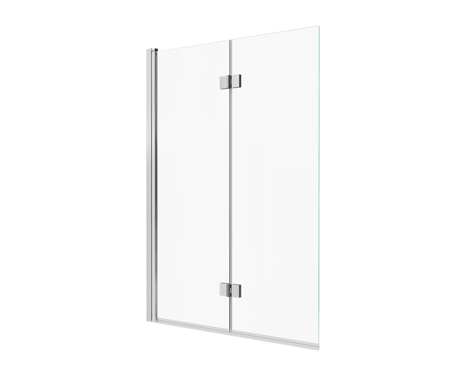 Edge Access 42 x 56 in. 6 mm Pivot Tub Screen for Alcove Installation with Clear glass in Chrome - Plumbing Market