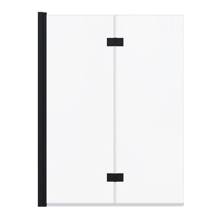 Edge Access 42 x 56 in. 6 mm Pivot Tub Screen for Alcove Installation with Clear glass in Matte Black - Plumbing Market