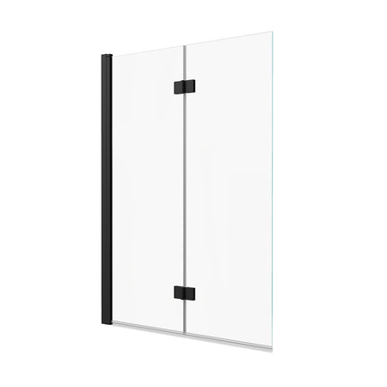 Edge Access 42 x 56 in. 6 mm Pivot Tub Screen for Alcove Installation with Clear glass in Matte Black - Plumbing Market