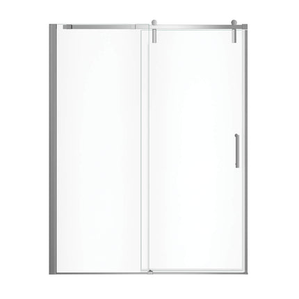 Maax Outback 55 ¼ - 58 ½ x 70 ½ in. 8mm Sliding Shower Door for Alcove Installation with Clear glass in Chrome 137681-900-084-000 - Plumbing Market