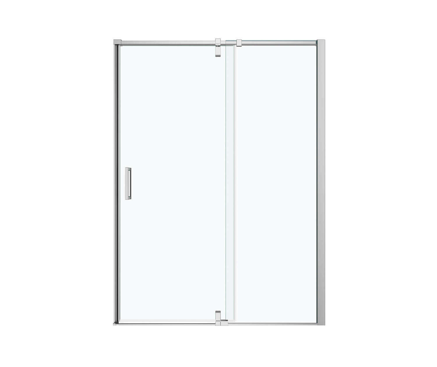 ModulR 60 x 78 in. 8 mm Pivot Shower Door for Alcove Installation with Clear glass in Chrome - Plumbing Market