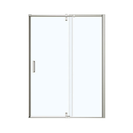 ModulR 60 x 78 in. 8 mm Pivot Shower Door for Alcove Installation with Clear glass in Brushed Nickel - Plumbing Market